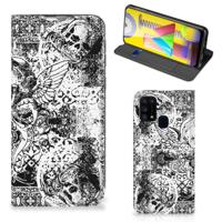 Mobiel BookCase Samsung Galaxy M31 Skulls Angel
