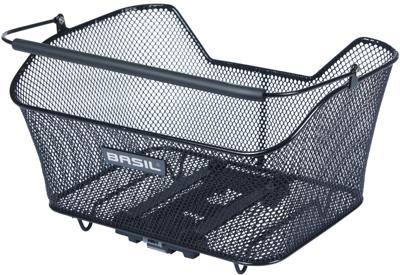 Basil Fietsmand base m met mik bevestiging 14 liter 25 x 33 x 17 cm - zwart