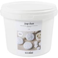 Creativ Company Witte zeep basis, granules, 5000 gr/ 1 doos