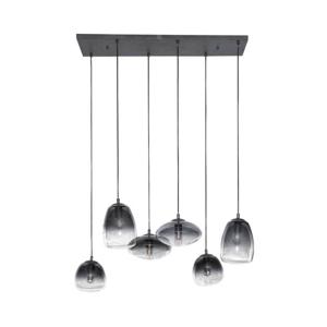 Hoyz - Hanglamp 3+3 Mix - Glass Shaded - Artic zwart