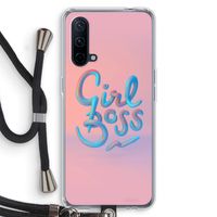 Girl boss: OnePlus Nord CE 5G Transparant Hoesje met koord Girl boss: OnePlus Nord CE 5G Transparant Hoesje met koord