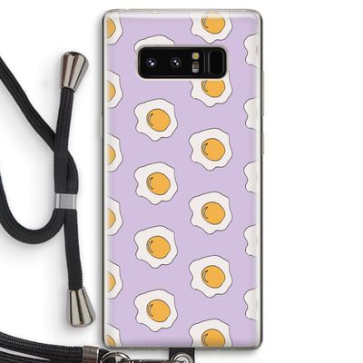 Bacon to my eggs #1: Samsung Galaxy Note 8 Transparant Hoesje met koord