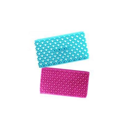 2 PC'S taart fondant gereedschap hartvormige diamant textuur geruite Overpass Quyi Seal Printing mal (Ellipse 54108 )