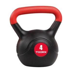 Toorx Fitness PVC Kettlebell 4 kg
Translated to Dutch:
Toorx Fitness PVC Kettlebell 4 kg