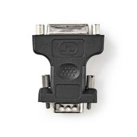 VGA - DVI-Adapter | VGA Male - DVI-I 24+5-Pins Female | Zwart