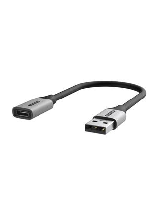 Sitecom AD-1013 USB-kabel 0,15 m USB A USB C Zwart, Grijs