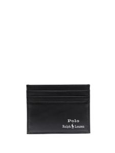 Polo Ralph Lauren porte-cartes Suffolk en cuir - Noir