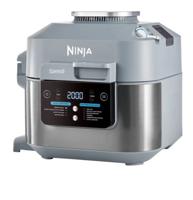 Ninja ON400DE friteuse Enkel 5,7 l Vrijstaand 1760 W Heteluchtfriteuse Grijs