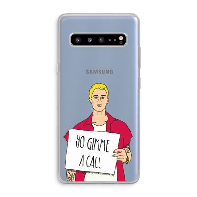 Gimme a call: Samsung Galaxy S10 5G Transparant Hoesje