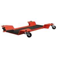 motor dolly 56 x 42 cm staal rood/zwart