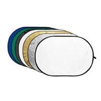 Godox reflectieschermen 7-in-1 Gold, Silver, Black, White, Translucent, Blue, Green - 120x180cm