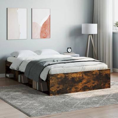 Bedframe gerookt eikenkleurig 120x200 cm