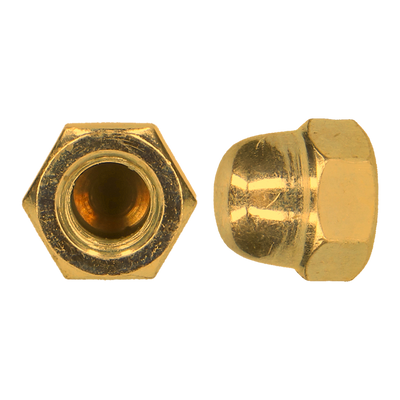 pgb-Europe PGB-FASTENERS | Zeskant dopmoer DIN 1587 M 4 Messing | 200 st 001587MS000403