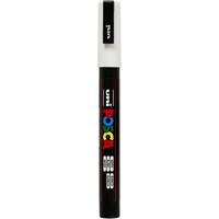 Uni-Posca Posca marker, afm pc-3m, lijndikte 0,9-1,3 mm, fijn, wit, 1 stuk