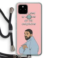 Hotline bling: Pixel 5 Transparant Hoesje met koord Hotline bling: Pixel 5 Transparant Hoesje met koord