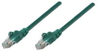 Intellinet 737340 RJ45 Netwerkkabel, patchkabel CAT 5e U/UTP 0.25 m Groen 1 stuk(s) - thumbnail