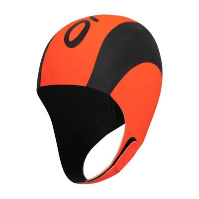 Orca Neopreen swim cap zwart/oranje S-M