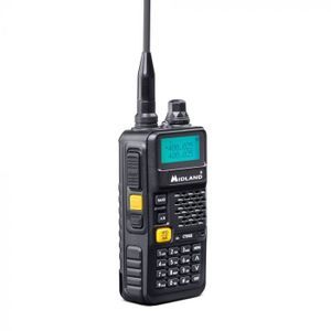 Midland CT590 S twee-weg radio 128 kanalen VHF 114 - 146/ UHF 430 - 440 Zwart