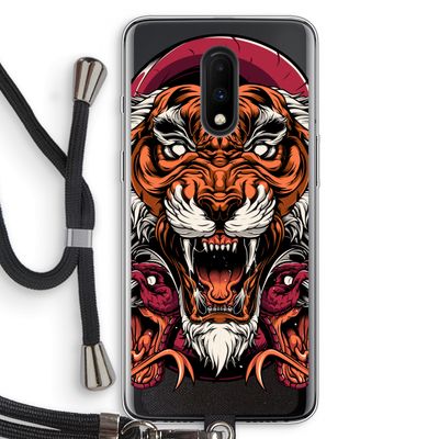 Tiger and Rattlesnakes: OnePlus 7 Transparant Hoesje met koord