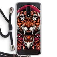 Tiger and Rattlesnakes: OnePlus 7 Transparant Hoesje met koord