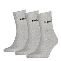 Head Short Crew Sock 3-pack Grey-35-38 Head Short Crew Sock 3-pack Grey-35-38
