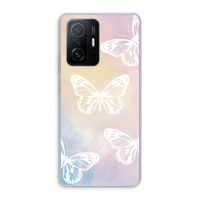 White butterfly: Xiaomi 11T Pro Transparant Hoesje