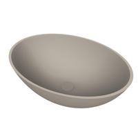 Arcqua Prince waskom - opbouw - ovaal - 49x34cm - mat klei WAS855728