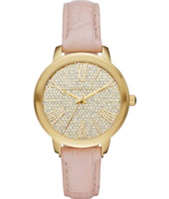 Horlogeband Michael Kors MK2480 Leder Roze 16mm