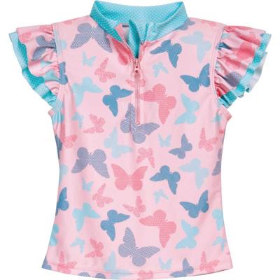 Playshoes tweedelige zwemsuit Vlinders Lichtroze-122-128