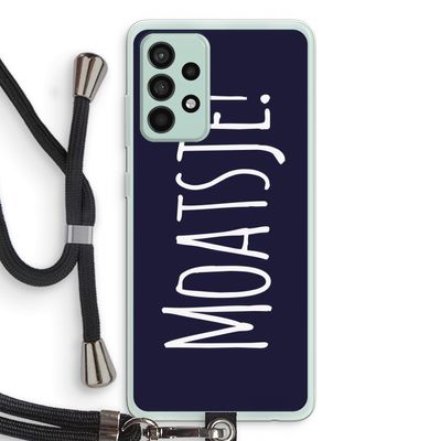 Moatsje!: Samsung Galaxy A52s 5G Transparant Hoesje met koord
