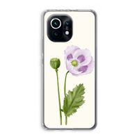 Purple poppy: Xiaomi Mi 11 Transparant Hoesje