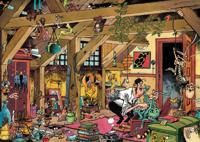 Jan Van Haasteren legpuzzel - oldtimers de vrijgezel, 1000st.