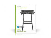 Nedis elektrische barbecue staand 46x28cm Nedis elektrische barbecue staand 46x28cm