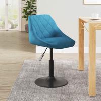 Barkruk fluweel blauw