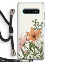 Floral bouquet: Samsung Galaxy S10 Plus Transparant Hoesje met koord