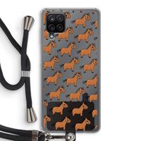 Pony: Samsung Galaxy A12 Transparant Hoesje met koord
