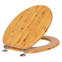 5Five Toiletbril Woody - bruin - Bamboe hout - universeel - standaard wc bril 5Five Toiletbril Woody - bruin - Bamboe hout - universeel - standaard wc bril