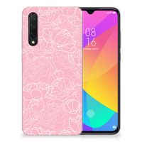 Xiaomi Mi 9 Lite TPU Case White Flowers - thumbnail