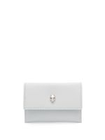 Alexander McQueen ceinture en cuir à motif tête de mort - Gris