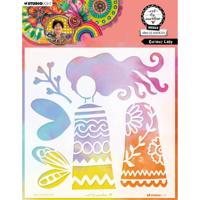 Studio Light • art by marlene mask curious lady