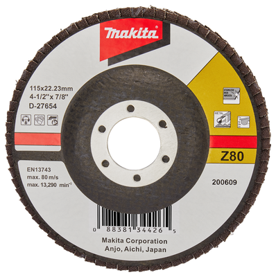 Makita Accessoires Lamellenschuurschijf 115mm Z80 - D-27654 D-27654