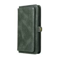 iPhone 15 Plus hoesje - Bookcase - Afneembaar 2 in 1 - Backcover - Pasjeshouder - Portemonnee - Kunstleer - Groen - thumbnail