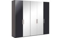 Goossens Kledingkast Easy Storage Ddk, Kledingkast 253 cm breed, 220 cm hoog, 2x draaideur en 3x spiegel draaideur midden Goossens Kledingkast Easy Storage Ddk, Kledingkast 253 cm breed, 220 cm hoog, 2x draaideur en 3x spiegel draaideur midden