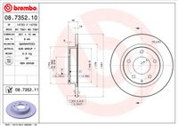 Remschijf BREMBO, Remschijftype: Massief, u.a. für Mazda, Ford Usa