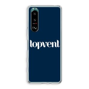 Topvent Navy: Sony Xperia 5 III Transparant Hoesje