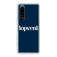 Topvent Navy: Sony Xperia 5 III Transparant Hoesje