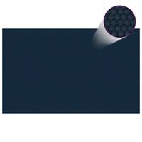 Zwembadfolie solar drijvend 260x160 cm PE zwart en blauw - thumbnail