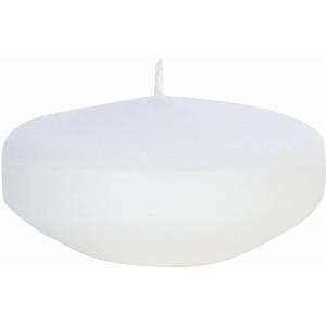Enlightening Candles Drijfkaarsen - 24x stuks - wit - ca 8 branduren - geurloos - Dia 8 cm - groot
