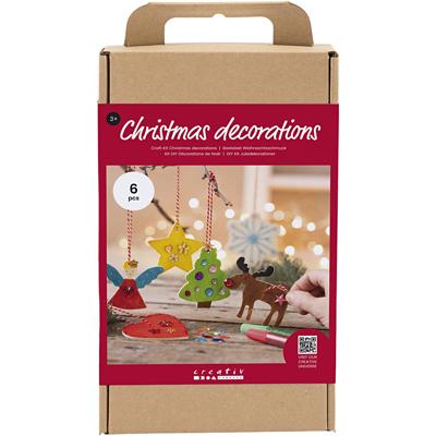 Creativ Company Hobbyset kerstdecoratie, kleuren, 1 doos