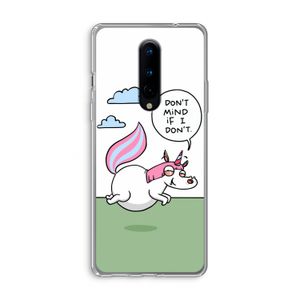 Unicorn: OnePlus 8 Transparant Hoesje
